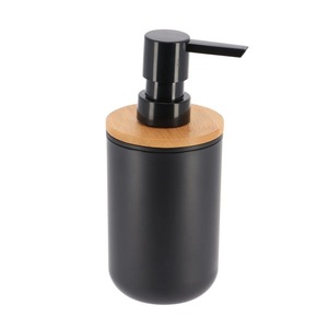 Juego de baño de diseño en negro y madera para la organización diaria de la higiene, habitaciones de hotel y decoración contemporánea del hogar. - Product Image 5