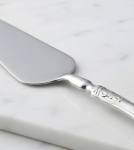 Stainless Steel <b>Cake</b> <b>Server</b> Oval Shape Decorative Handle <b>Cake</b> Knife For Parties Wedding Events And Serving Desserts - Product Image 2