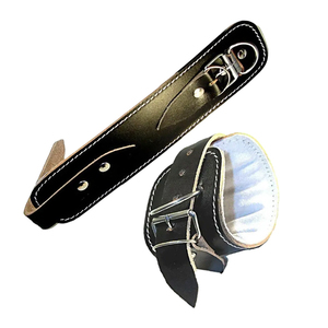 High Quality Waterproof Adjustable Soft Leather <b>Ankle</b> Straps with Custom Color Size for Gym Workout Cable Leather <b>Ankle</b> Strap - Product Image 3