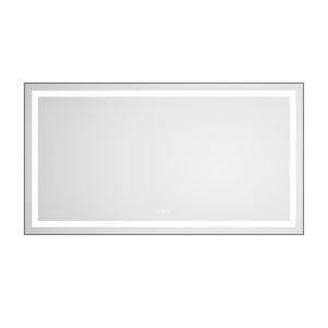 Specchio LED da Bagno 55 X 30 Pollici con Illuminazione Frontale e Posteriore, Montaggio a Parete, Cornice in Alluminio, Antiappannamento, Memoria, 3 Anni di Garanzia - Product Image 3