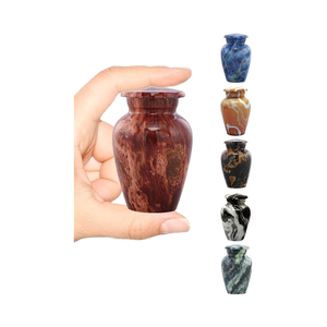 Handmade <b>Large</b> Adult Size Mosaic Aluminium Glass Cremation <b>Urn</b> Individual Tiles Applied Burial Unique Funerals Funeral Supplies - Product Image 6