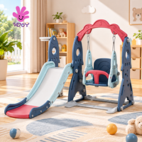 Ensemble toboggan et balançoire en plastique pour tout-petits, centre d'activités intérieur/extérieur, toboggan et balançoire pour bébés et enfants, pour la maison et le jardin
