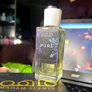 Eau de Parfum น้ำหอมกลิ่นเผ็ดสำหรับผู้ชายขวดแก้วใสฝาขาวขาวสดเบอร์รี่ลาเวนเดอร์สูง - Product Image 5