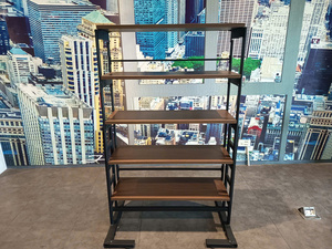 Modern Ladder <b>Desk</b> with Wood <b>Shelves</b> Freestanding Minimalist Design Assembly Required Home Office Furniture - Product Image 4