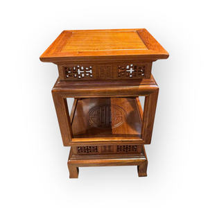 Pedestal cuadrado de palisandro, de 70 cm de tamaño. - Product Image 5