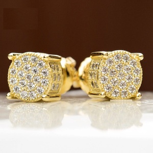 Best Selling Brilliant Cut Diamond <b>Earrings</b> with Secure Lock Comfortable Fashion Jewelry for Everyday Styling Available for Sale - Product Image 4