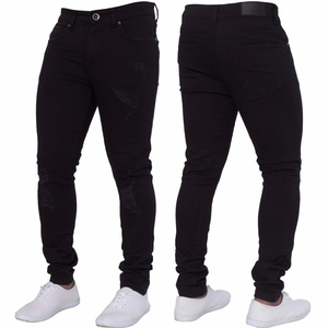 Jeans Casuales para Hombre, Estilo Vintage, Rasgados, Ajustados, con Agujeros, para Todas las Temporadas, Productos de Primera Calidad en Venta - Product Image 2