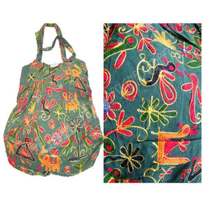 Bolso de Mano de Lujo con Bordado Artesanal, Estilo Étnico Bohemio, Bolso de Hombro con Diseño Floral, Bolso de Moda Único - Product Image 1