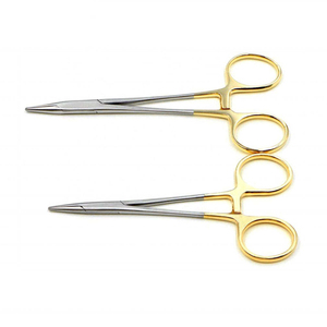 Porte-aiguille dentaire manuel plaqué or, instrument chirurgical hémostatique en acier inoxydable, outil de précision réutilisable CE - Product Image 2