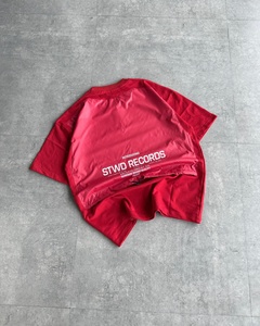T-shirt en coton imprimé avec dos en nylon, best-seller, streetwear pour hommes, imprimé personnalisé STWD Records, tee-shirt graphique au dos - Product Image 5