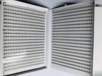Extensions de cils préfabriquées XXL faites à la main, volume 2D-6D, 20/40 lignes, naturelles et douces, base pointue russe, marque privée