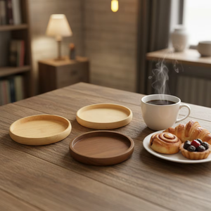 REHMAN CRAFT Custom Handmade Beech <b>Walnut</b> Wood <b>Coffee</b> Cup Coaster Set Natural Wood Epoxy Resin Inlay Design for Home Kitchen - Product Image 5