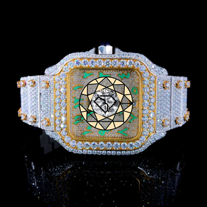 Nuevo Reloj de Joyería con Diamantes Estilo Hip Hop, Automático, Color D, VVS, Moissanita, Pasa el Test de Diamantes - Product Image 1