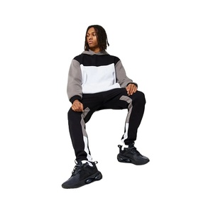 Street Crewneck Cotton Polyester Sportswear Tracksuit Wholesale Custom Tracksuit for Mens Hoodie and Slim Fit Pants Sweatsuits - Product Image 6