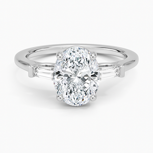 BOJ <b>Ring</b> 088 Oval Cut 925 <b>Silver</b> Halo Prong Stone <b>Solitaire</b> Diamond <b>Ring</b> 2ct D Color VVS1 Moissanite GRA Certified Low Price - Product Image 1