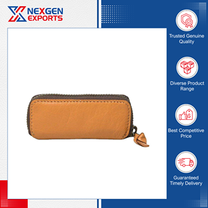 Llavero de Cuero PU Hecho a Mano con Estampados de Animales, de Alta Calidad y Durabilidad, con Cierre de Cremallera, Venta Global, India - Product Image 5