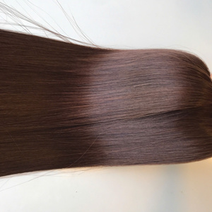 SMA ผมมนุษย์สีน้ำตาลเข้มสำหรับต่อ100% หนังกำพร้าจากโรงงาน - Product Image 3