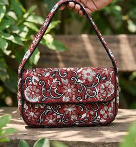 Luxury Women's Bloom Beaded Purse Vintage Garden Beadwork Fashion Bag Floral <b>Charm</b> Embroidered Shoulder Carry Bag Boutique Bloss - Product Image 5