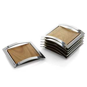 Juego de Posavasos de Latón Plateado de Primera Calidad, Posavasos de Metal Hechos a Mano, Juego de Posavasos de Lujo para Mesa, Posavasos de Latón de Diseño, Posavasos de Latón Sólido - Product Image 2