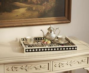 Plateau Feng Shui de Luxe Fait Main Écologique avec Incrustations en Os – Design Décoratif Élégant, Qualité Supérieure pour la Maison et la Cuisine (Idéal pour Servir) - Product Image 5