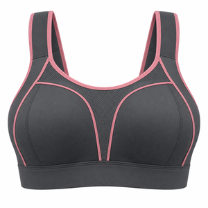 Soutien-gorge de sport léger et écologique sans coutures à une épaule pour femme, grande taille, respirant, idéal pour le yoga, la gym et le fitness - Product Image 1