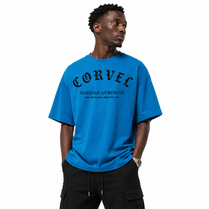 Retro Serif Branding and Minimal Text Print <b>men's</b> <b>shirts</b> OEM <b>Men</b>’s <b>White</b> Graphic Crew Neck Tee <b>Short</b> <b>Sleeve</b> Streetwear Wholesale - Product Image 4