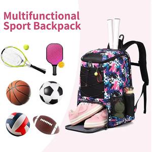 Large Capacity Tennis Backpack Waterproof Racket Bag with Shoe Compartment Wet Pocket & Air Holes For Men Women Tennis - Product Image 6