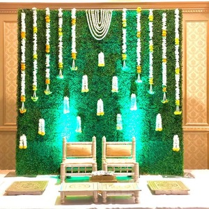 Guirlandes de fleurs de jasmin, toiles de fond en fleurs de souci, arche de mariage en plastique, décoration indienne traditionnelle, décoration de Diwali, décoration de maison, anniversaire - Product Image 1