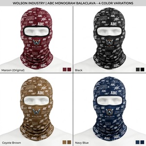 Balaclava de sport personnalisée par sublimation Wolson Industry, respirante, imperméable, couvrant entièrement la tête, 100% polyester, pour le cyclisme et la course à pied - Product Image 4