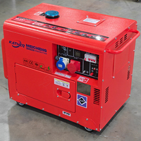 Generador Diésel Portátil de 3kva 5kva 6kva 8kva 9kva 10kva 15kva, Generador Silencioso con Certificación CE, Venta Directa de Fábrica