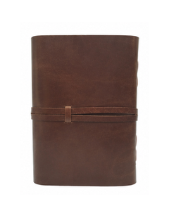 Vintage Handmade Leather Journal <b>Notebook</b> with Antique Key Lock Closure – Refillable Travel <b>Diary</b> Writing Sketchbook - Product Image 3