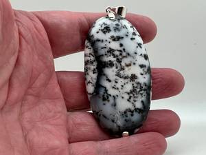 Colgante de ágata dendrítica, plata de ley 925, hecho a mano, piedra de Nuevo México, gema natural, collar, joyería, regalo para mujer - Product Image 3