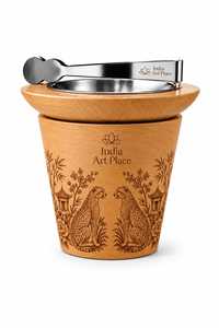 Modern Design Wooden <b>Bakhoor</b> <b>Burner</b> with Decorative Engraving for Elegant Home Fragrance and Interior Decor - Product Image 3
