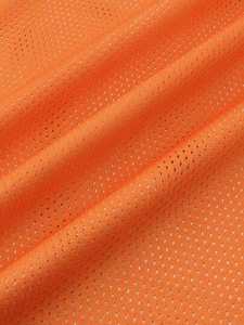 Camiseta de Fútbol Naranja al por Mayor, 10 Unidades, Uniforme de Equipo Unisex de Malla, Logotipo Personalizado, Proveedor de Ropa Deportiva OEM - Product Image 3