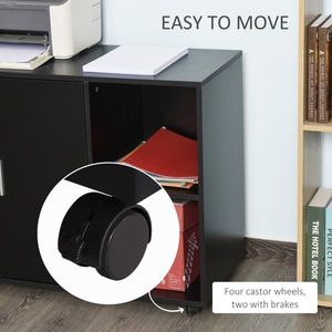 Black <b>File</b> Cabinet <b>Storage</b> Unit - Product Image 3