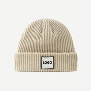 Gorro de Punto Unisex de Color Sólido, 100% Acrílico, Gorro de Invierno de Estilo Casual para Adultos, Circunferencia de Cabeza de 56-58 cm - Product Image 5