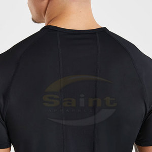 เสื้อยืดบอดี้บิลดิ้งผ้าโพลีเอสเตอร์สำหรับผู้ชาย เสื้อออกกำลังกายขายดี เสื้อยืดคอมเพรสชั่นสำหรับผู้ชาย - Product Image 6
