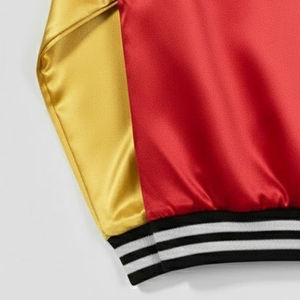 Veste de baseball en satin pour homme, design personnalisé, nouveau design, streetwear, veste de baseball pour homme en vente en ligne - Product Image 3