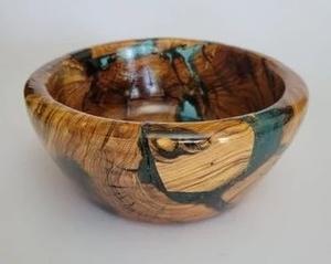 Tazón de Resina Epoxi y Madera de Acacia Hecho a Mano de Estilo Moderno, Libre de BPA, con Acabado Brillante para Decoración de Hogar de Alta Gama - Product Image 4