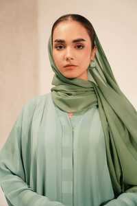 Modern Modest Abaya <b>For</b> Women Floor Length <b>Long</b> Sleeve Solid Color Lightweight Polyester <b>Dress</b> Daily Wear Middle East Style - Product Image 5