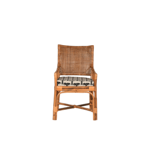 Wholesale Bamboo Rattan Armchair Handwoven <b>Backrest</b> Cushioned Seat Sturdy Frame <b>for</b> Living Room Bedroom Furniture Vietnam - Product Image 2