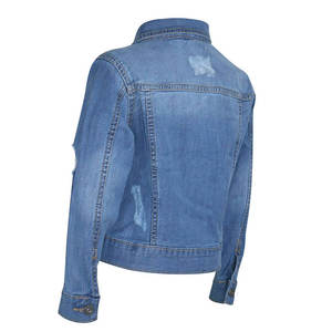 Veste en jean de qualité supérieure en mélange de coton épais avec coutures durables et coupe moderne - Product Image 2