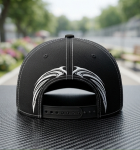 Gorra Trucker INJAE de 5 Paneles, Bordada, Tela de Poliéster/Algodón, Cierre Trasero Ajustable, Diseño de Logotipo Frontal Sublimado y en Relieve - Product Image 2