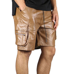 Pantalones Cortos de Cuero para Hombre al por Mayor, los Más Vendidos, Servicio OEM, Personalizados, Transpirables, para Uso Casual - Product Image 5