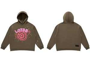 Sweat surdimensionné brodé pour hommes, pull, personnalisé, en Chenille, vente en gros, serviette, sweat à capuche, - Product Image 2