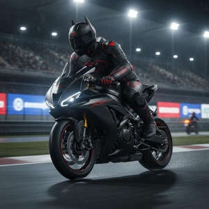 Traje de Motocicleta de PU con Logo de Batman, Manga Larga, Unisex, Resistente al Viento, de Secado Rápido, Impermeable, para Todas las Estaciones, Ropa de Carreras - Product Image 4