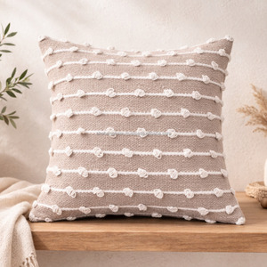 <b>Herringbone</b> Pattern Bohemian Pillow Cover Designer Handmade Cotton 24X24 <b>Throw</b> Pillow Covers Sofa Moroccan Pillow Case - Product Image 4
