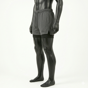 Pantalones Cortos Deportivos 2 en 1 con Forro Interior de Compresión para Hombre, Personalizados con Marca Privada, para Gimnasio, Running y Entrenamiento, OEM, ODM, Venta al Por Mayor - Product Image 3