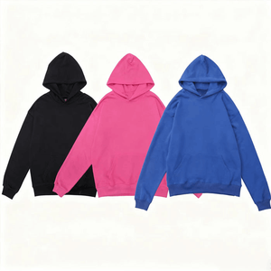 [Nova] High Quality Heavyweight Cotton Oversized Hoodie Blank Plain <b>Thick</b> Pullover Custom Logo Plus Size Streetwear Factory - Product Image 2