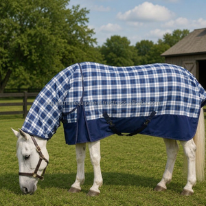 Manta para Caballo Terrain 1200D Ripstop de Poliéster Sintético Impermeable, Tipo Paddock Combo, con Accesorios de Acero Inoxidable y Doble Protección Frontal para el Pecho - Product Image 3